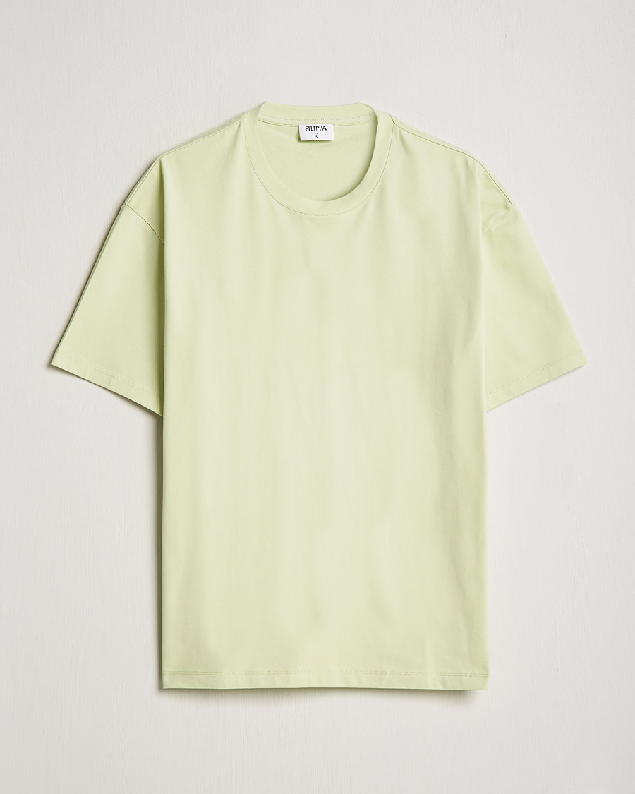 Herr | T-Shirts | Filippa K | Brushed Cotton Tee Pale Green