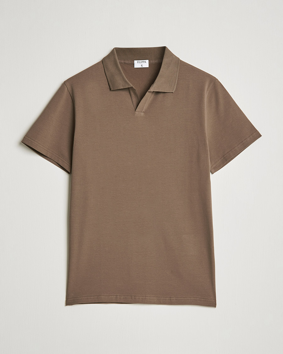 Herr | Pikéer | Filippa K | Lycra Polo T-shirt Mole Grey