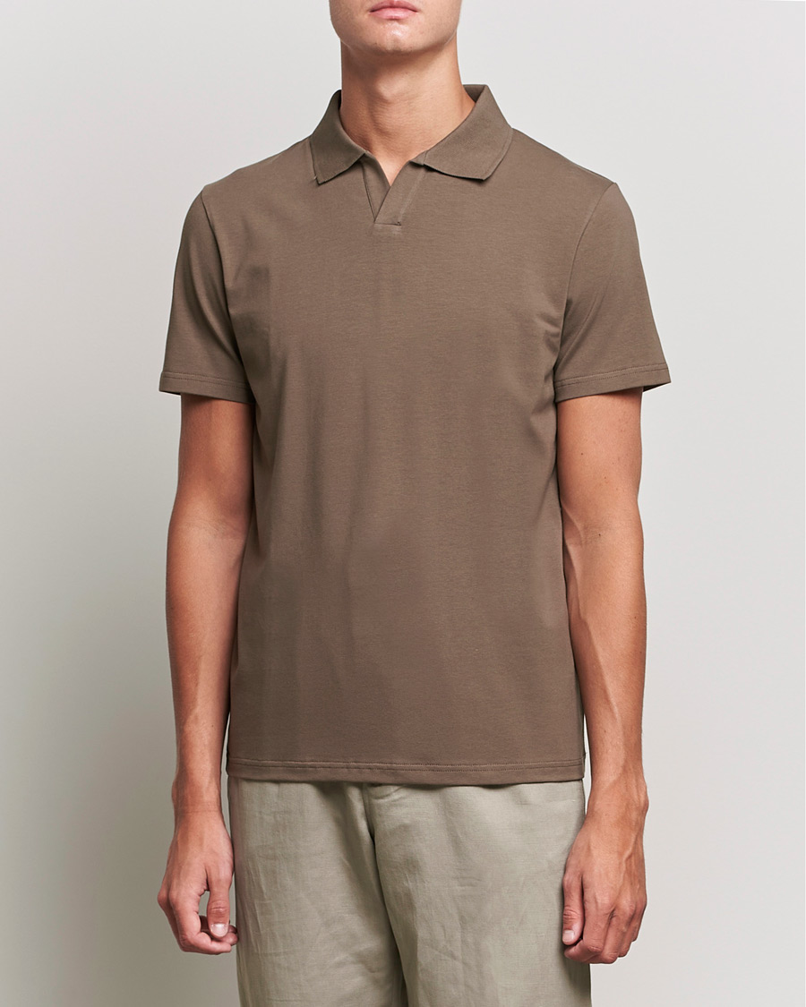 Herr | Pikéer | Filippa K | Lycra Polo T-shirt Mole Grey