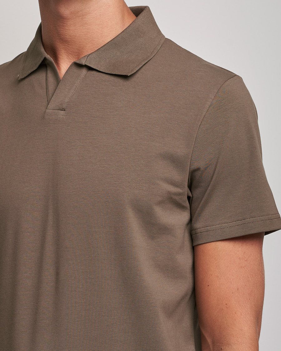 Herr | Pikéer | Filippa K | Lycra Polo T-shirt Mole Grey