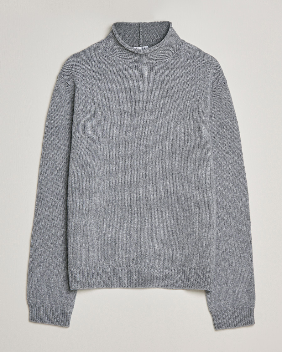 Herr | Tröjor | Filippa K | Milo Wool Cashmere Sweater Mid Grey Melange