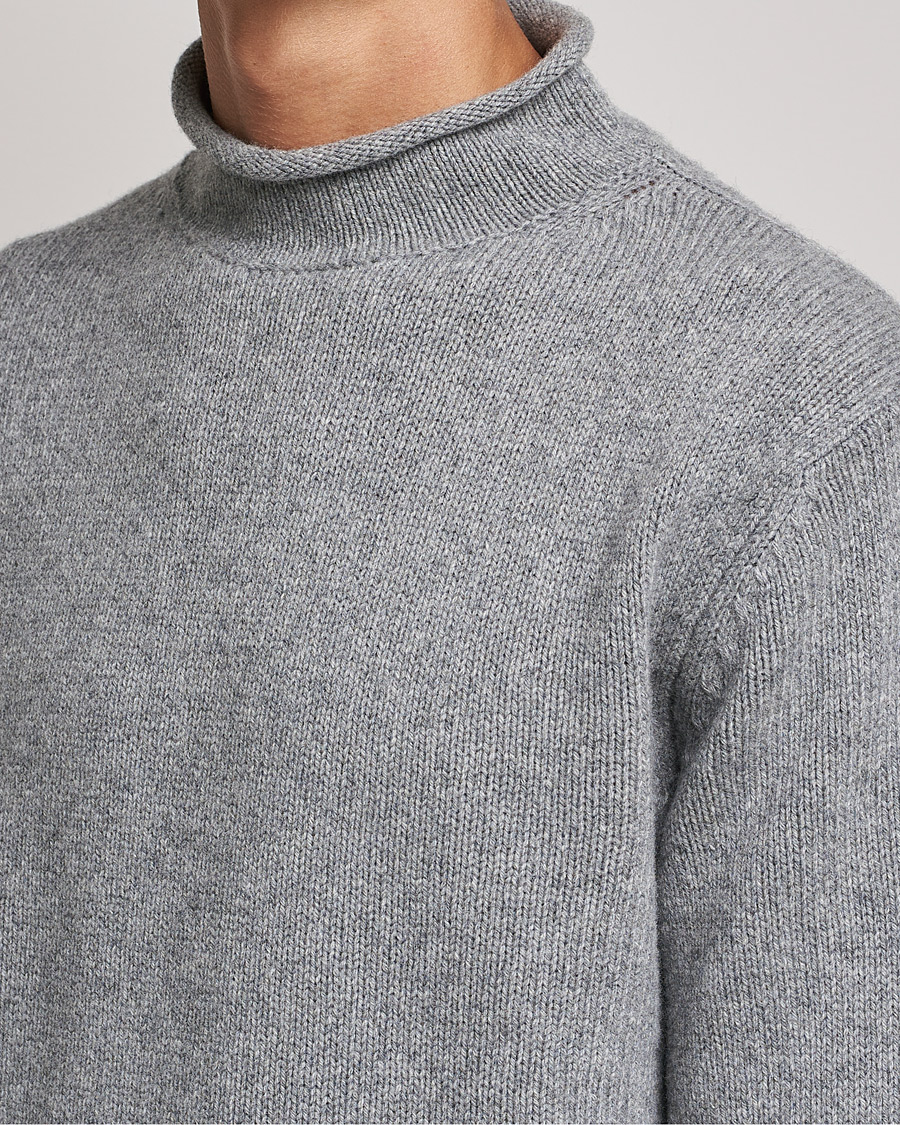 Herr | Tröjor | Filippa K | Milo Wool Cashmere Sweater Mid Grey Melange