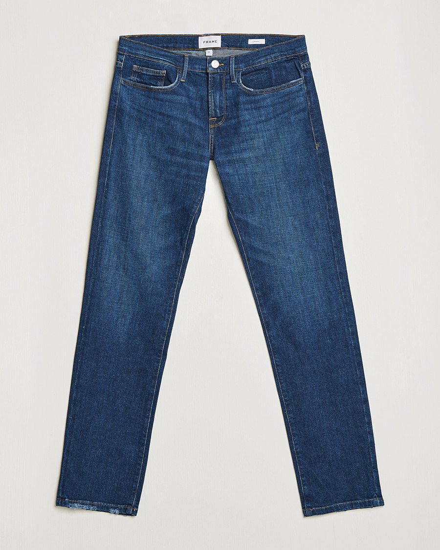 Herr | Jeans | FRAME | L´Homme Slim Stretch Degradable Jeans Indigo Land