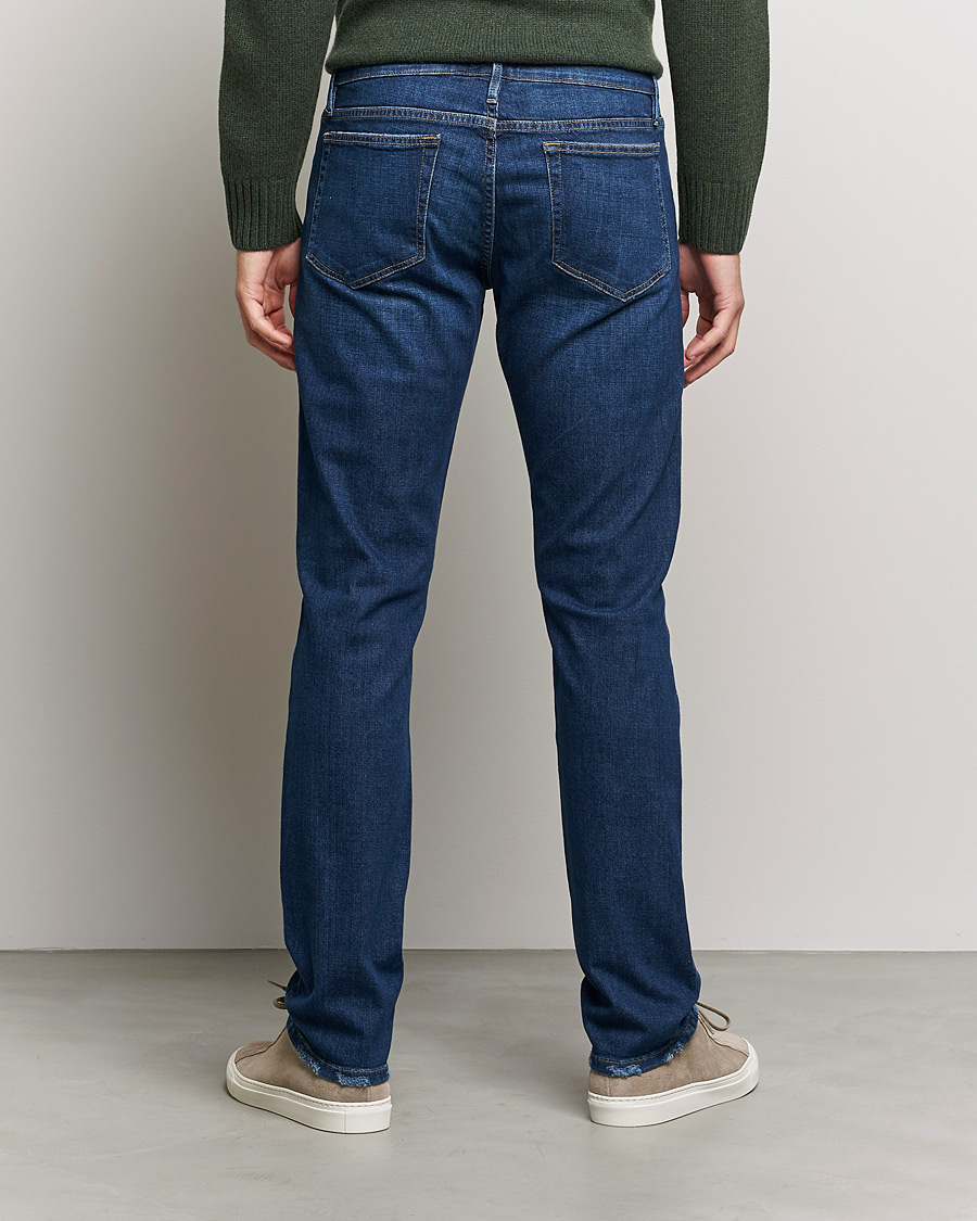 Herr | Jeans | FRAME | L´Homme Slim Stretch Degradable Jeans Indigo Land