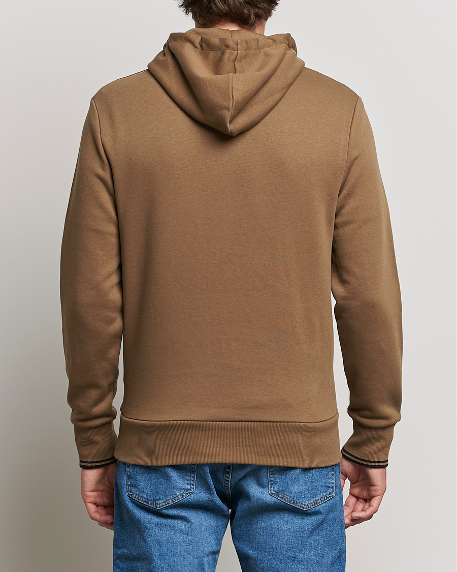 Herr | Tröjor | Fred Perry | Twin Tipped Hooded Sweatshirt Shadded Stone