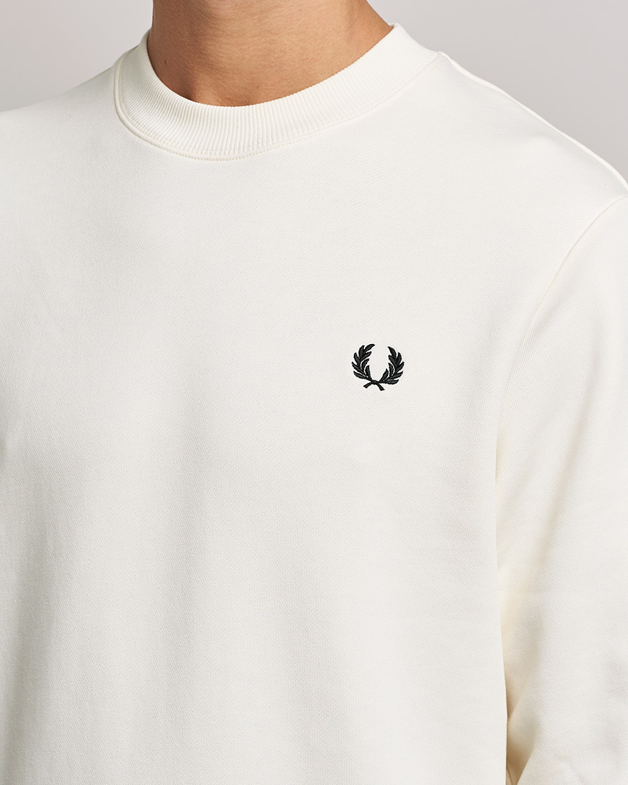 Herr | Tröjor | Fred Perry | Crew Neck Sweatshirt Ecru