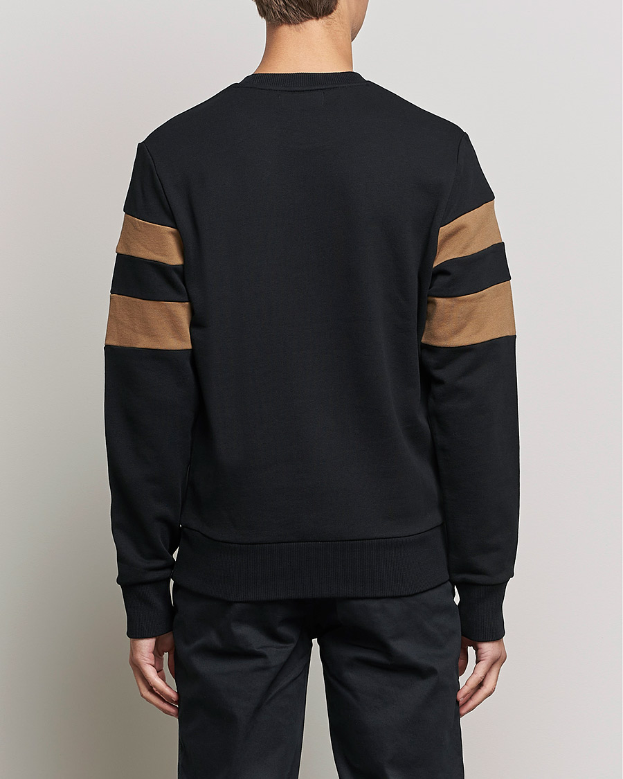 Herr | Tröjor | Fred Perry | Branded Tipped Sleeve Sweatshirt Black