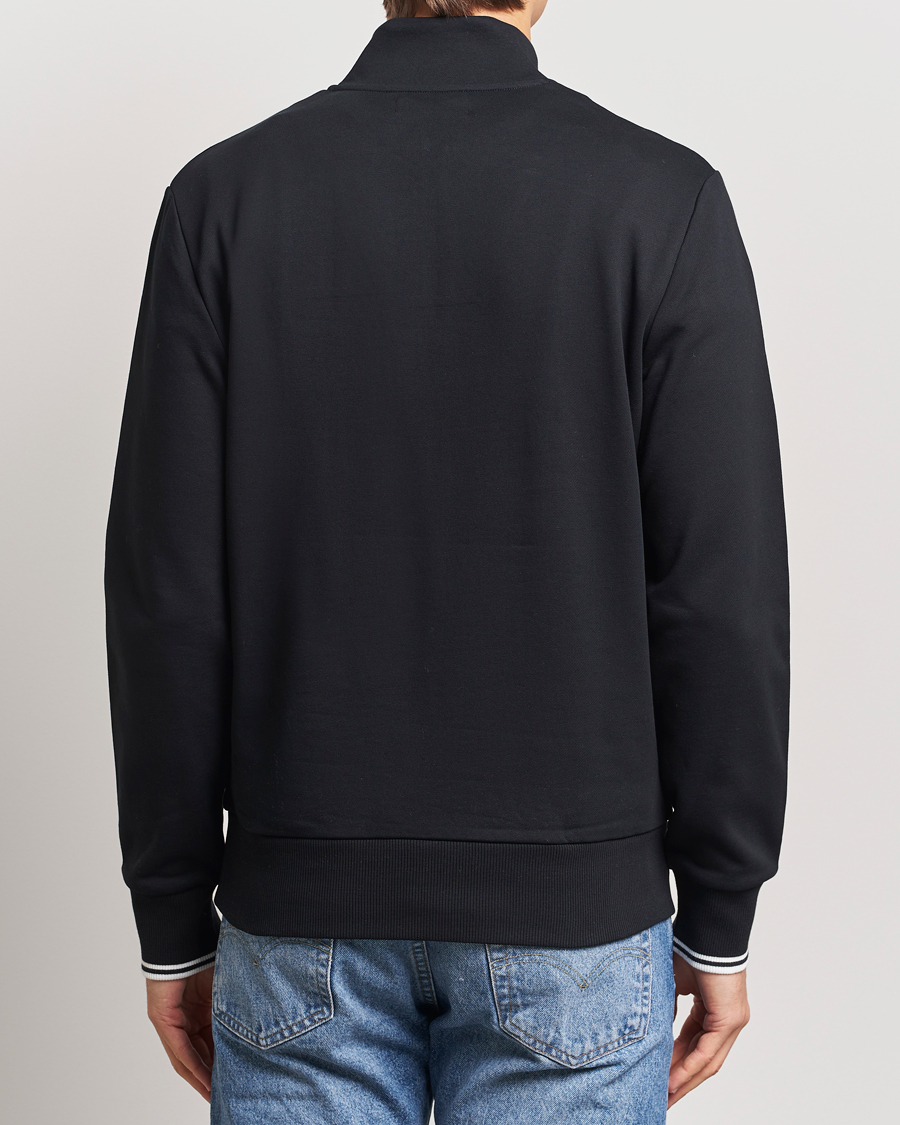 Herr | Tröjor | Fred Perry | Half Zip Sweatshirt Black