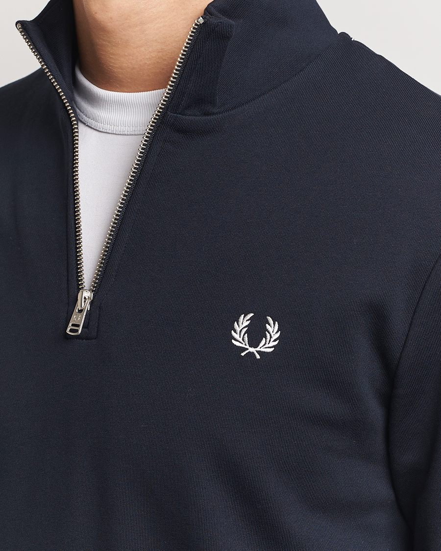 Herr | Tröjor | Fred Perry | Half Zip Sweatshirt Navy