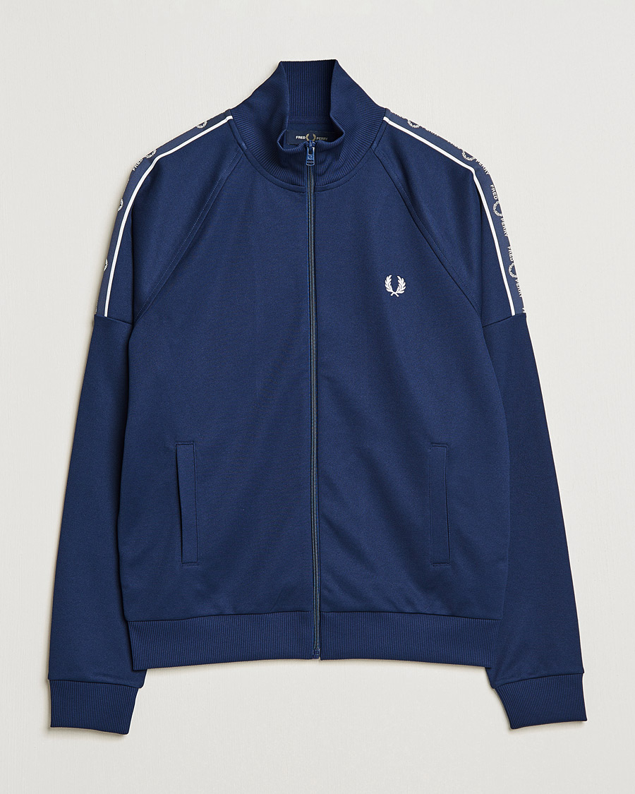 Herr | Tröjor | Fred Perry | Tapped Sleeve Track Jacket Blue