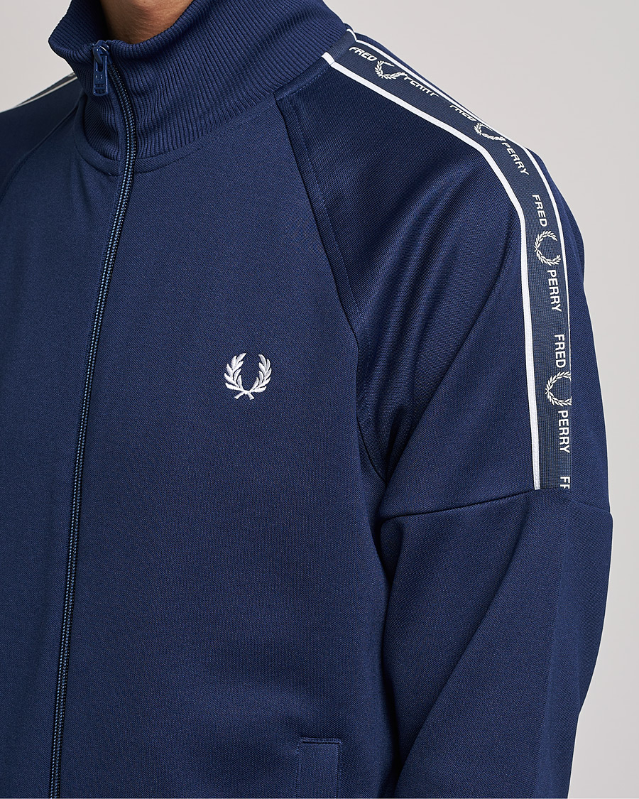 Herr | Tröjor | Fred Perry | Tapped Sleeve Track Jacket Blue