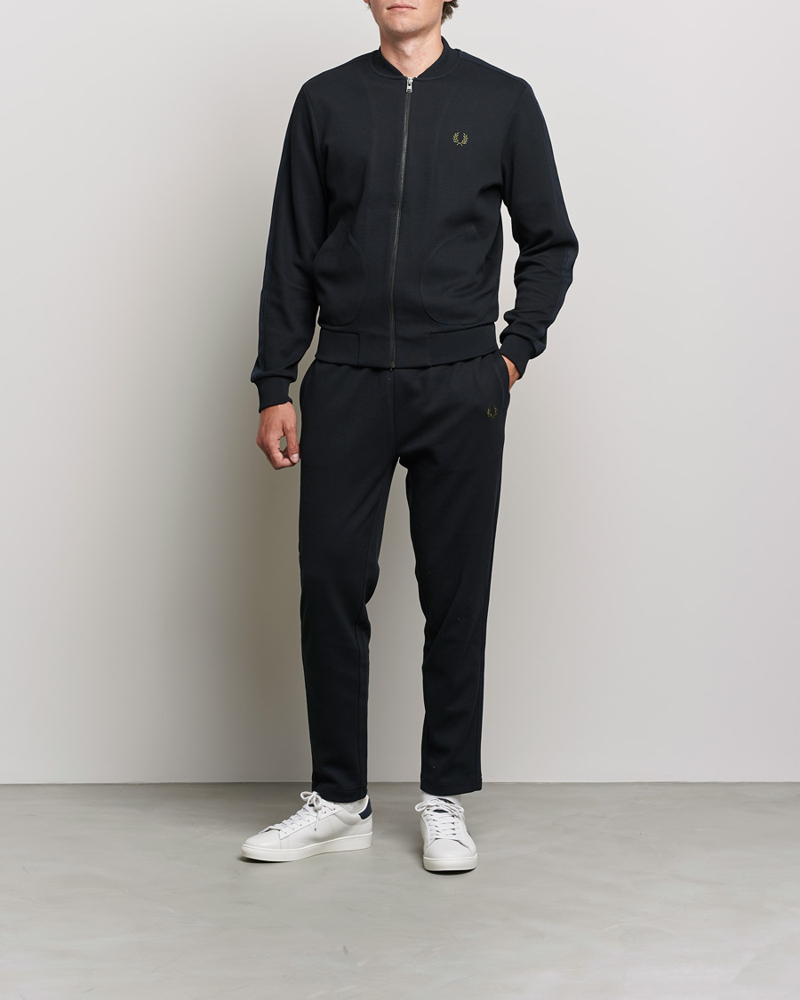 Herr | Byxor | Fred Perry | Knitted Tapped Track Pant Black