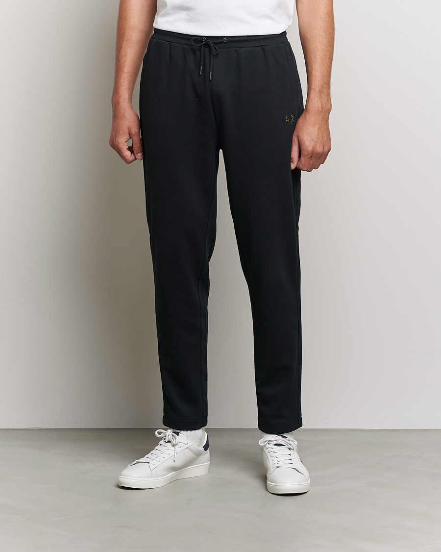 Herr | Byxor | Fred Perry | Knitted Tapped Track Pant Black