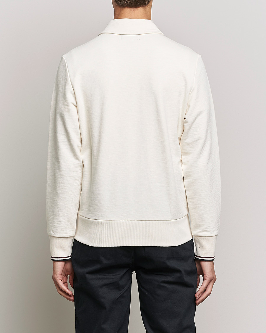 Herr | Tröjor | Fred Perry | Zip Though Sweatshirt Ecru