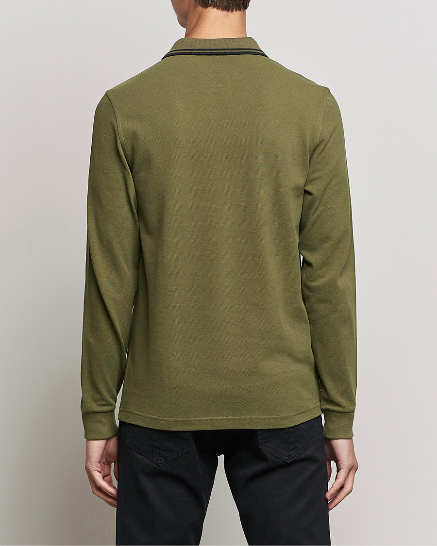 Herr | Tröjor | Fred Perry | Long Sleeve Twin Tipped Shirt Uniform Green