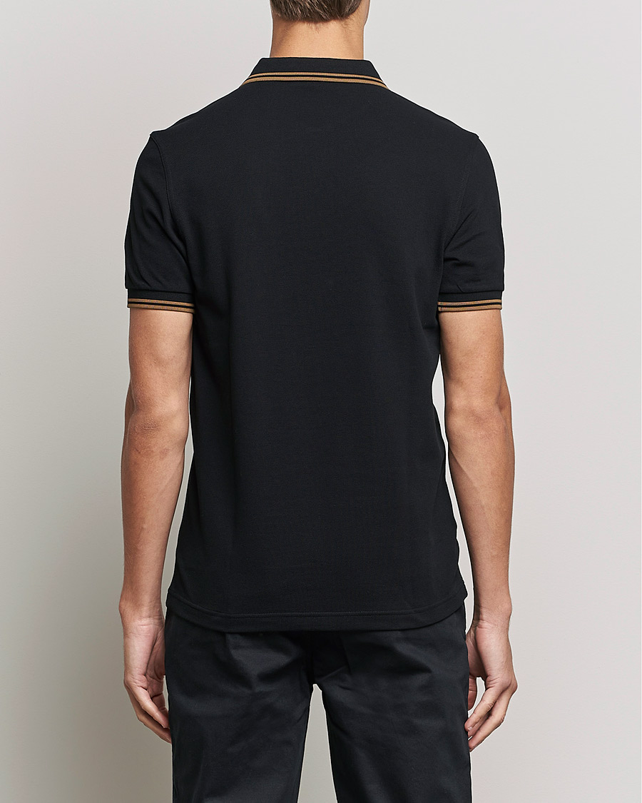 Herr | Pikéer | Fred Perry | Twin Tipped Shirt Black