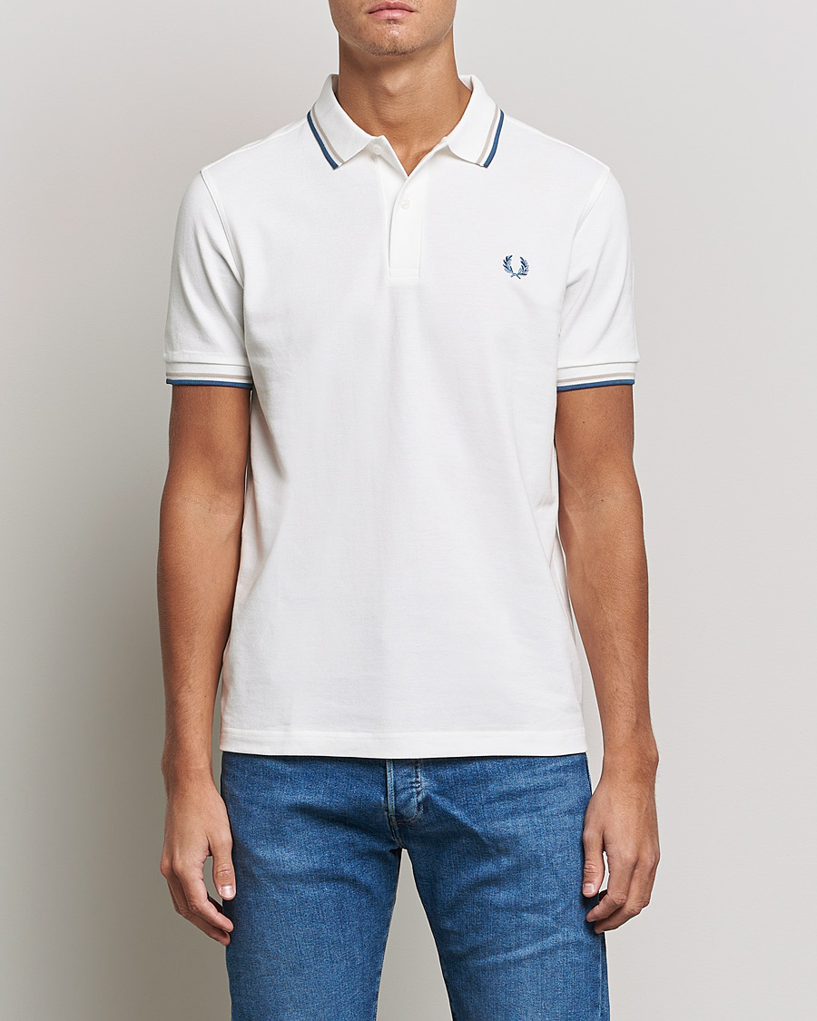 Herr |  | Fred Perry | Twin Tipped Shirt Snow White