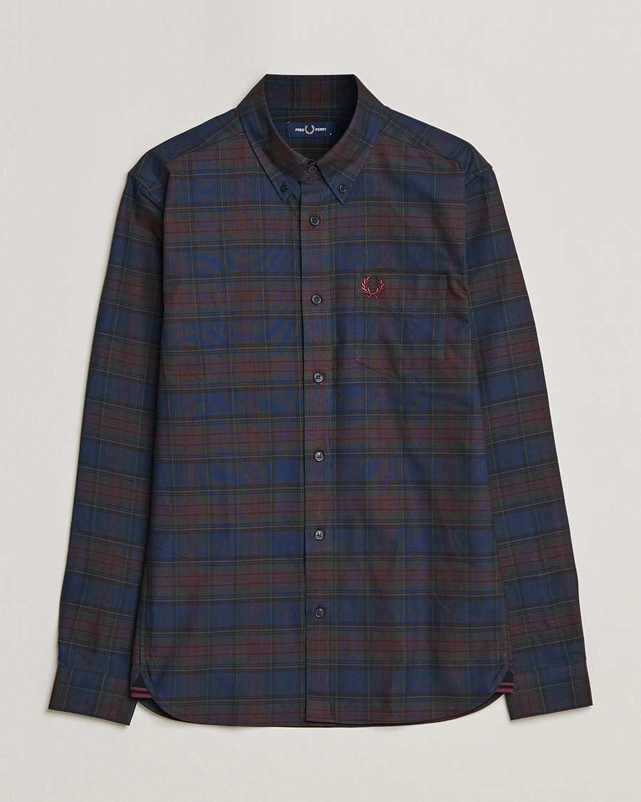 Herr | Skjortor | Fred Perry | Tartan Shirt Navy