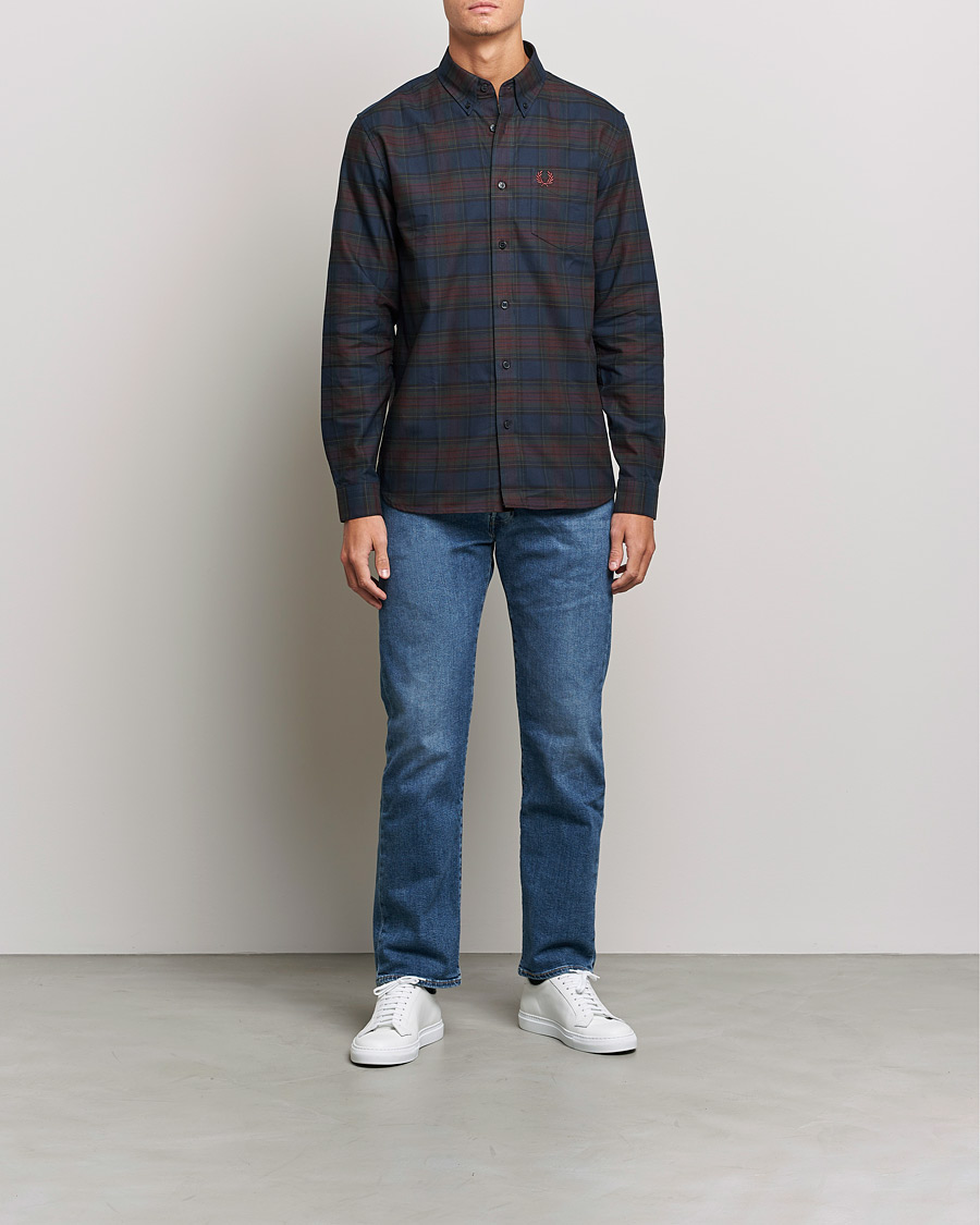 Herr | Skjortor | Fred Perry | Tartan Shirt Navy