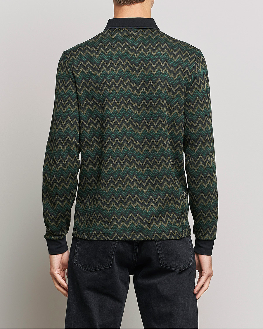 Herr | Tröjor | Fred Perry | Jaquard Polo Shirt Night Green