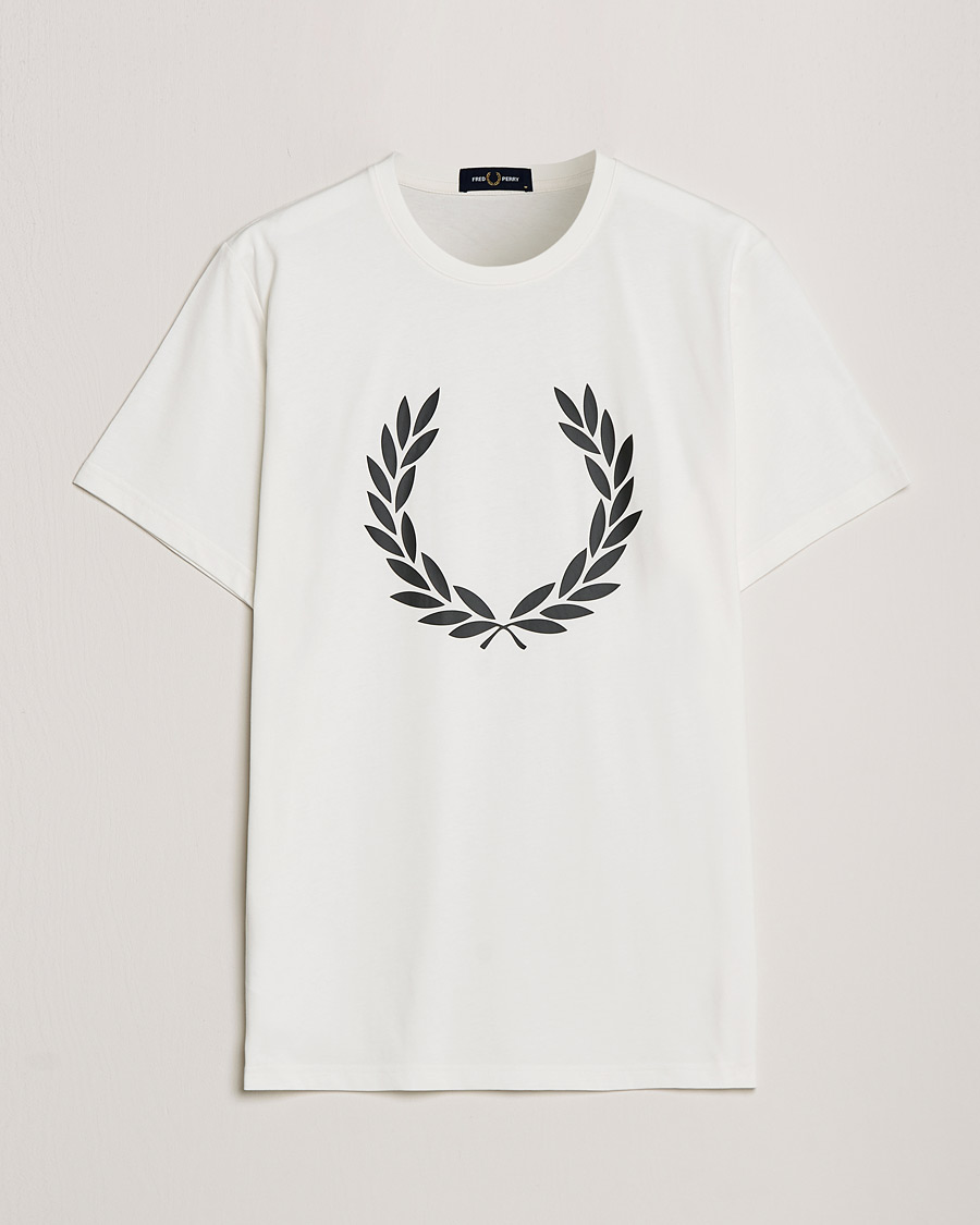 Herr | T-Shirts | Fred Perry | Laurel Wreath T-Shirt Snow White