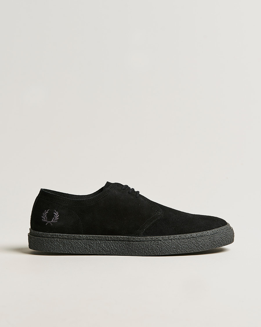 Herr | Fred Perry Linden Suede Derby Black | Fred Perry | Linden Suede Derby Black