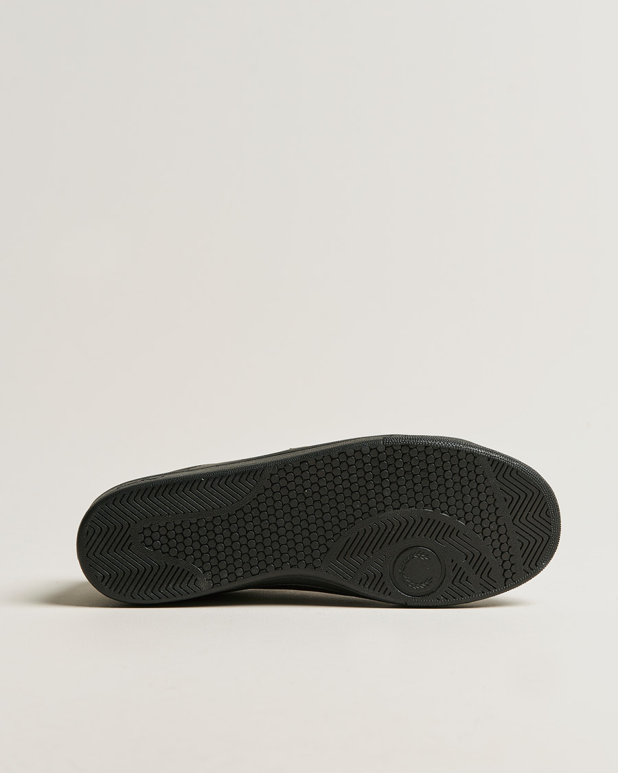 Herr | Fred Perry B721 Leather Tab Sneaker Black Gold | Fred Perry | B721 Leather Tab Sneaker Black Gold