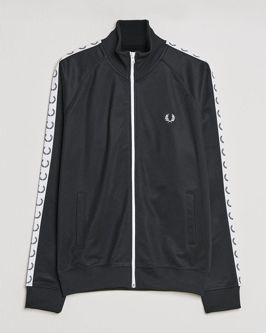 Herr | Tröjor | Fred Perry | Taped Track Jacket Black