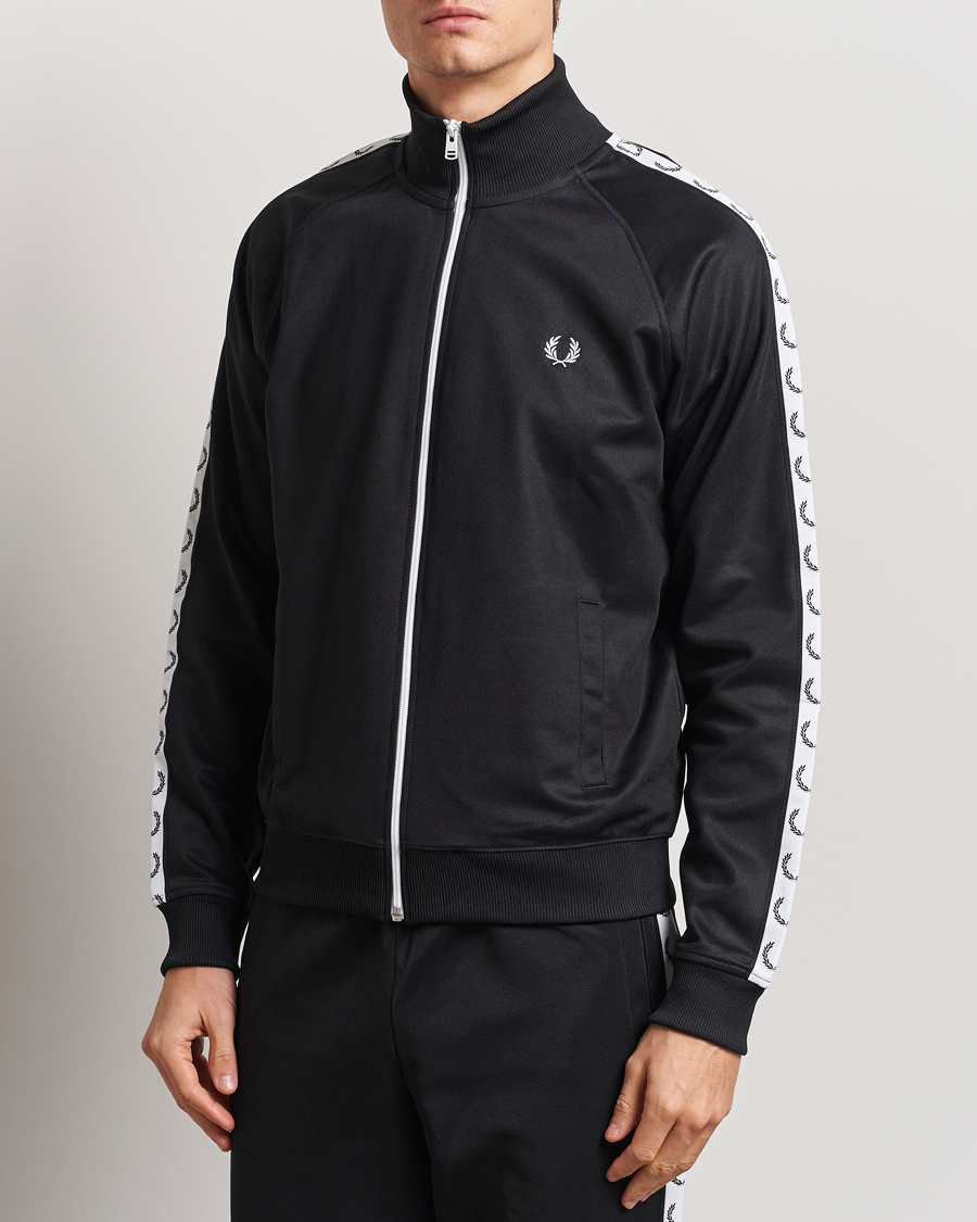 Herr | Tröjor | Fred Perry | Taped Track Jacket Black