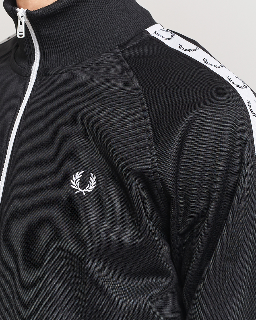 Herr | Tröjor | Fred Perry | Taped Track Jacket Black