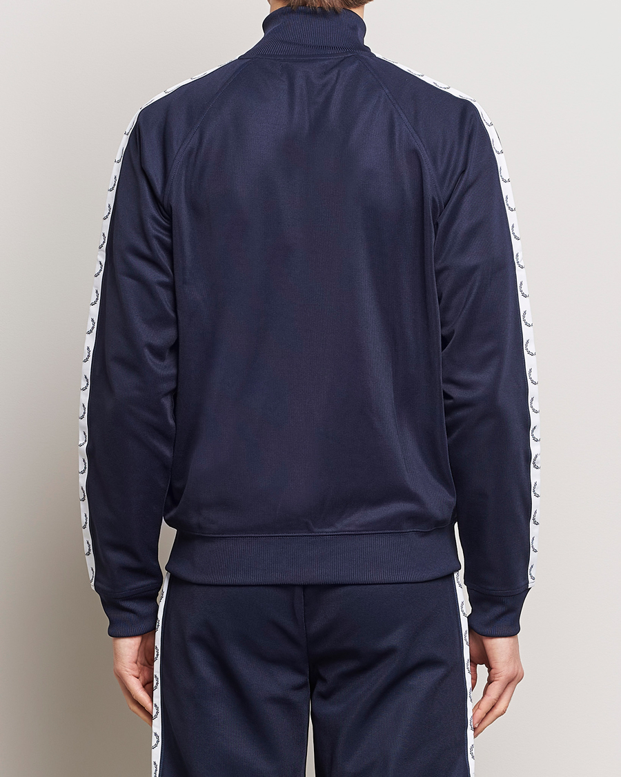 Herr | Tröjor | Fred Perry | Taped Track Jacket Carbon blue