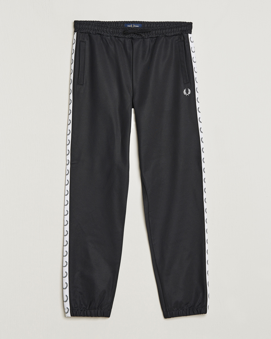 Herr | Byxor | Fred Perry | Taped Track Pants Black