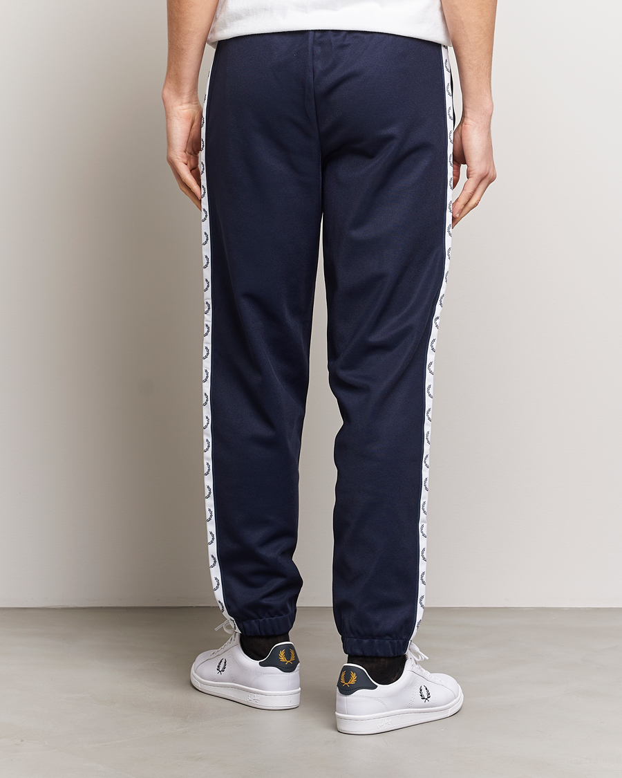 Herr | Byxor | Fred Perry | Taped Track Pants Carbon blue