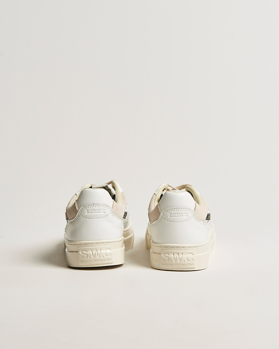 Herr | Stepney Workers Club Pearl S-Strike Leather Sneaker White Black | Stepney Workers Club | Pearl S-Strike Leather Sneaker White Black
