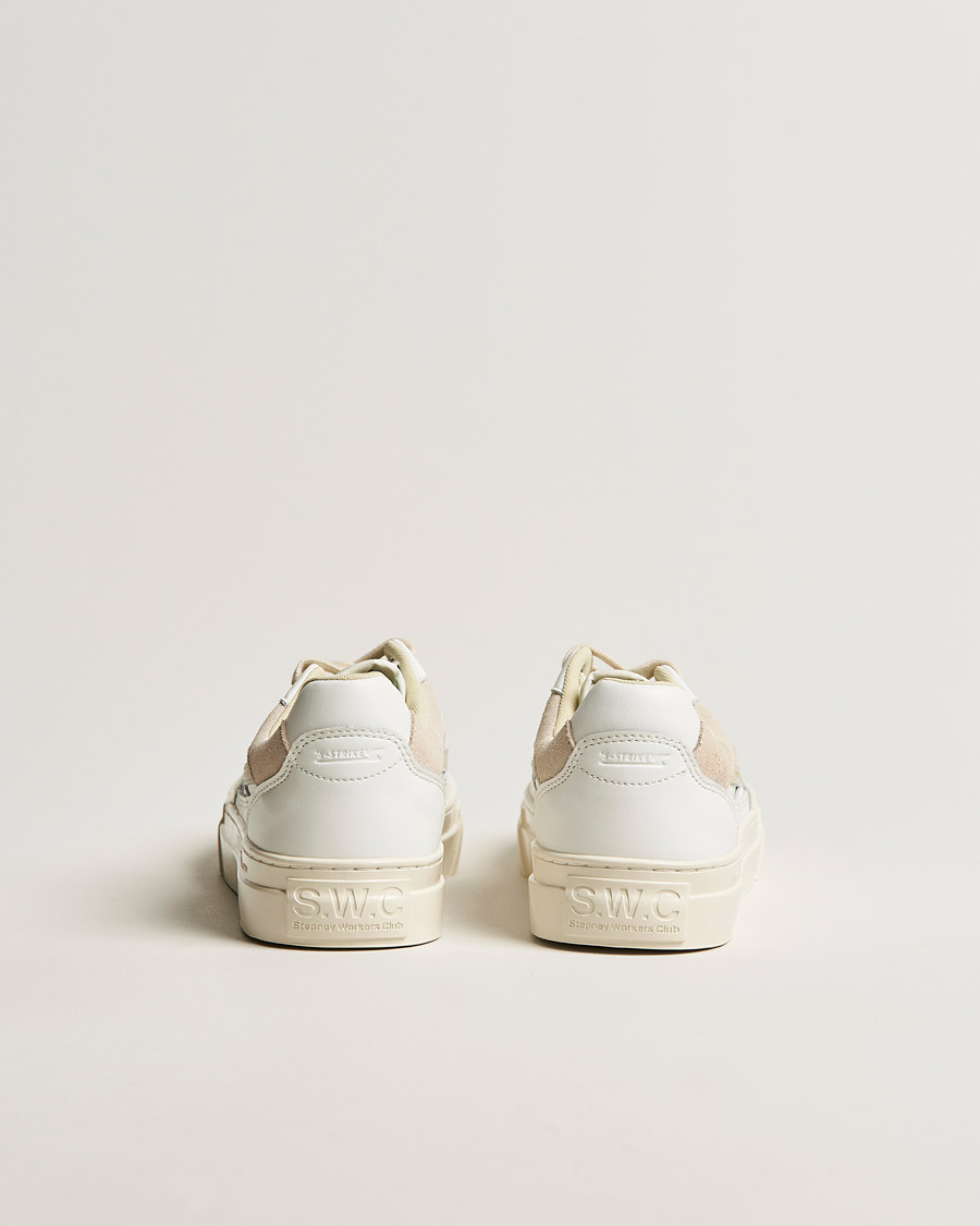 Herr | Stepney Workers Club Pearl S-Strike Leather Sneaker White Putty | Stepney Workers Club | Pearl S-Strike Leather Sneaker White Putty