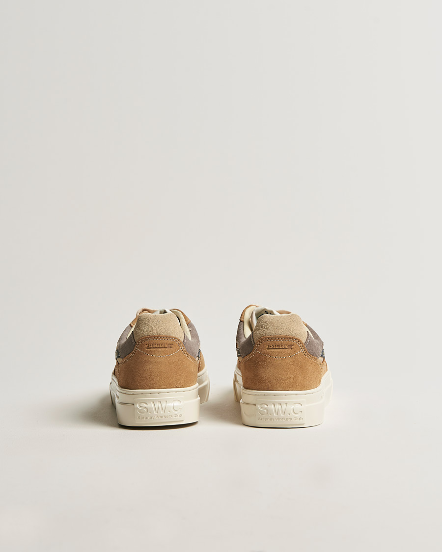 Herr | Stepney Workers Club Pearl S-Strike Suede Sneaker Earth/Navy | Stepney Workers Club | Pearl S-Strike Suede Sneaker Earth/Navy