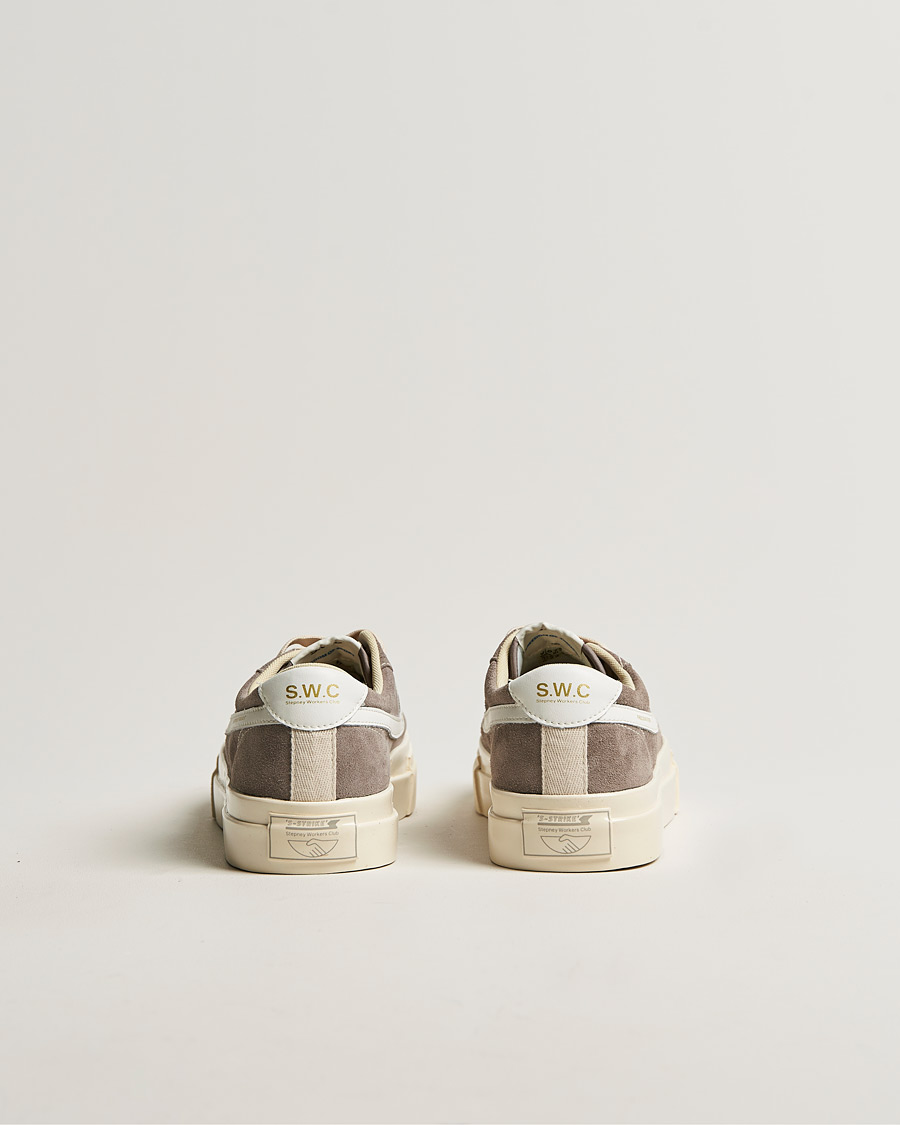 Herr | Stepney Workers Club Dellow S-Strike Suede Sneaker Grey/White | Stepney Workers Club | Dellow S-Strike Suede Sneaker Grey/White