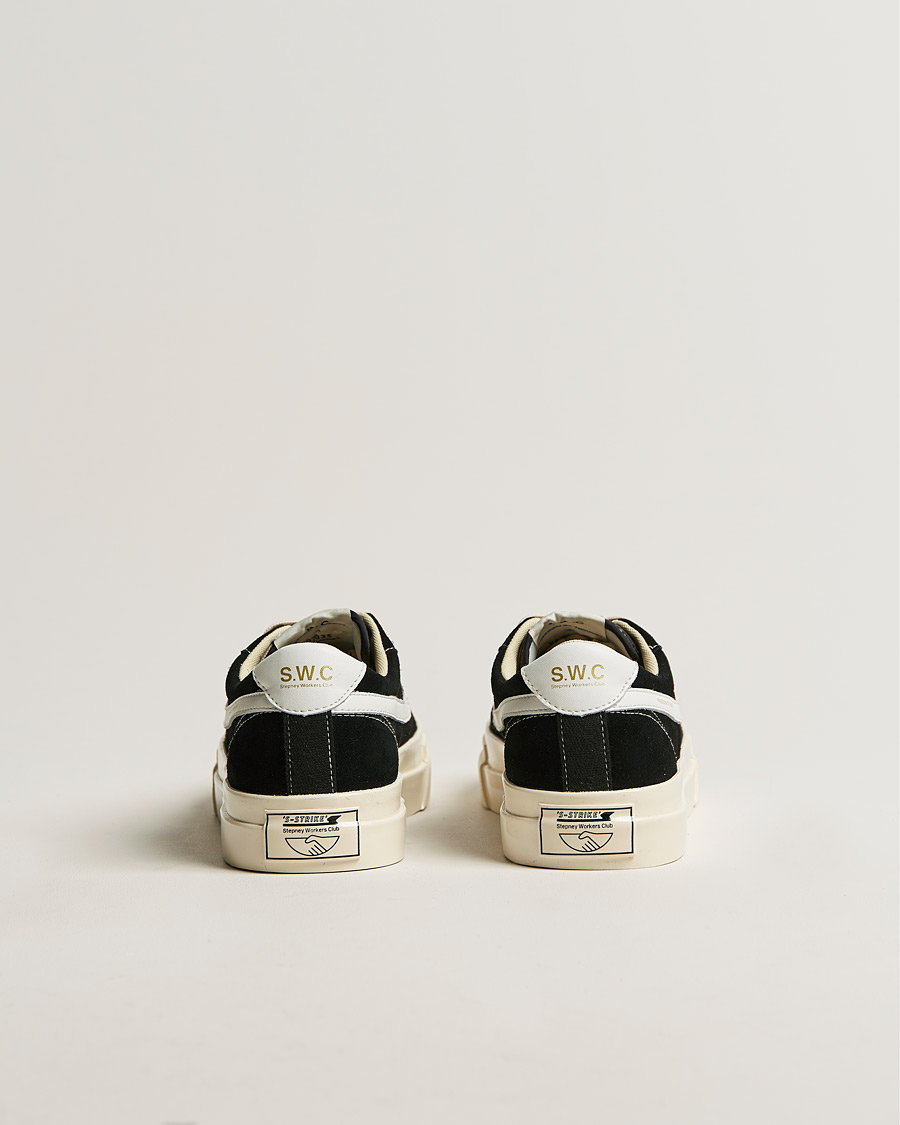 Herr | Stepney Workers Club Dellow S-Strike Suede Sneaker Black/White | Stepney Workers Club | Dellow S-Strike Suede Sneaker Black/White