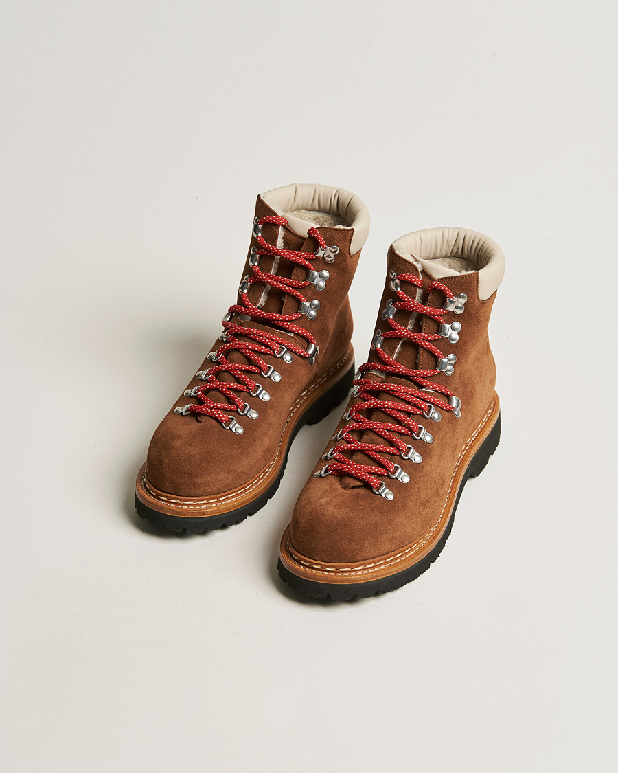 Herr | Contemporary Creators | Heschung | Iseran Fur Lined Suede Mountain Boot Brown
