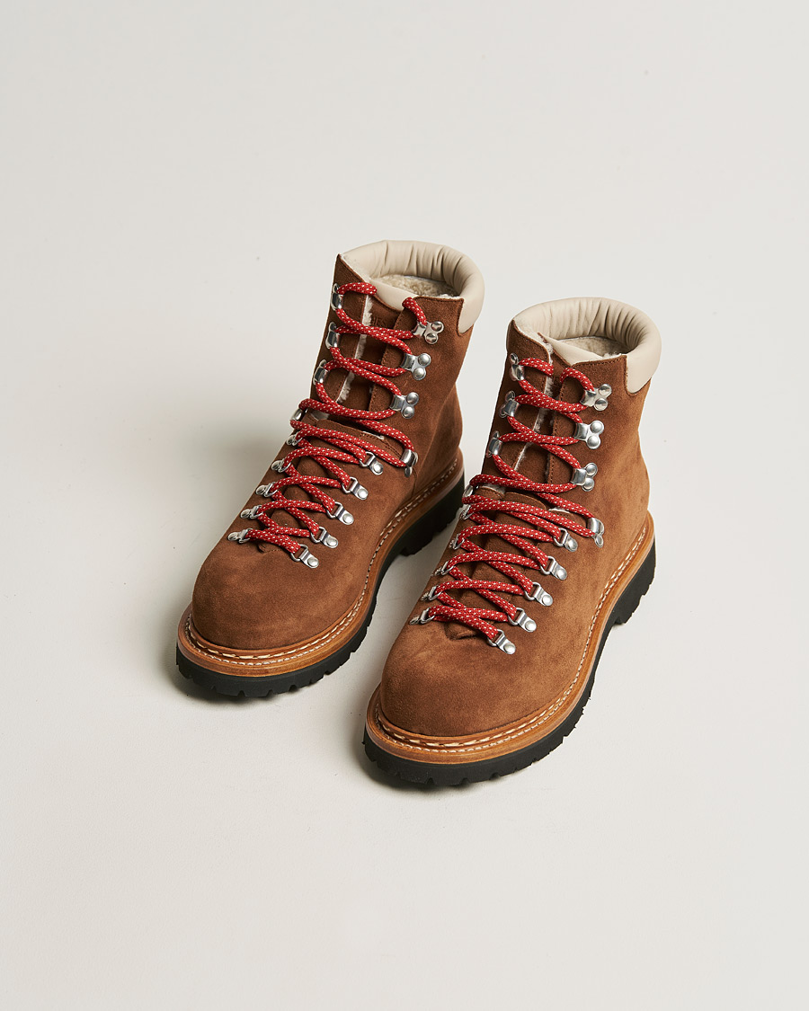 Herr | Heschung Iseran Fur Lined Suede Mountain Boot Brown | Heschung | Iseran Fur Lined Suede Mountain Boot Brown