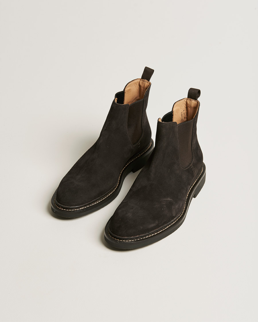 Herr | | Heschung | Tremble Hydrovelours Sude Boot Brown