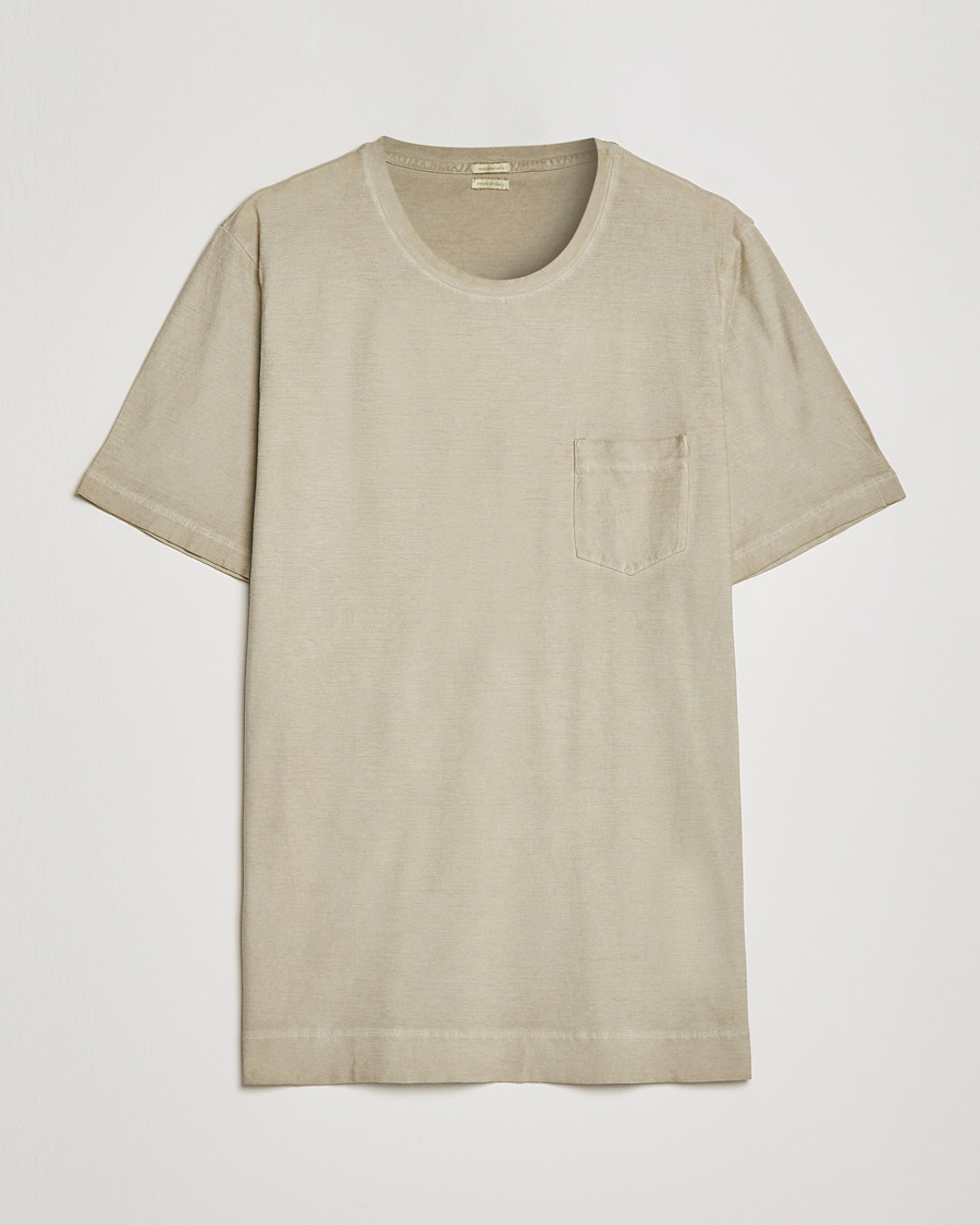 Herr | T-Shirts | Massimo Alba | Panarea Watercolor T-Shirt Chalk