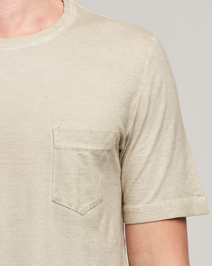 Herr | T-Shirts | Massimo Alba | Panarea Watercolor T-Shirt Chalk