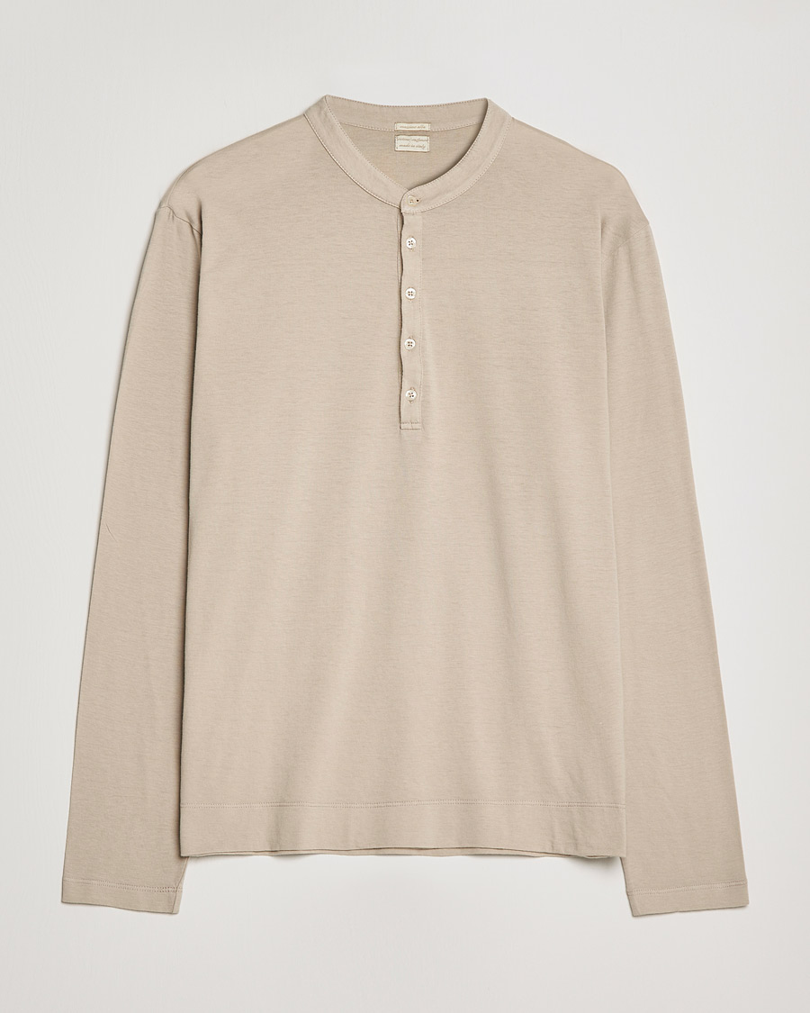 Herr | Tröjor | Massimo Alba | Hawai Cotton/Cashmere Henley Chalk