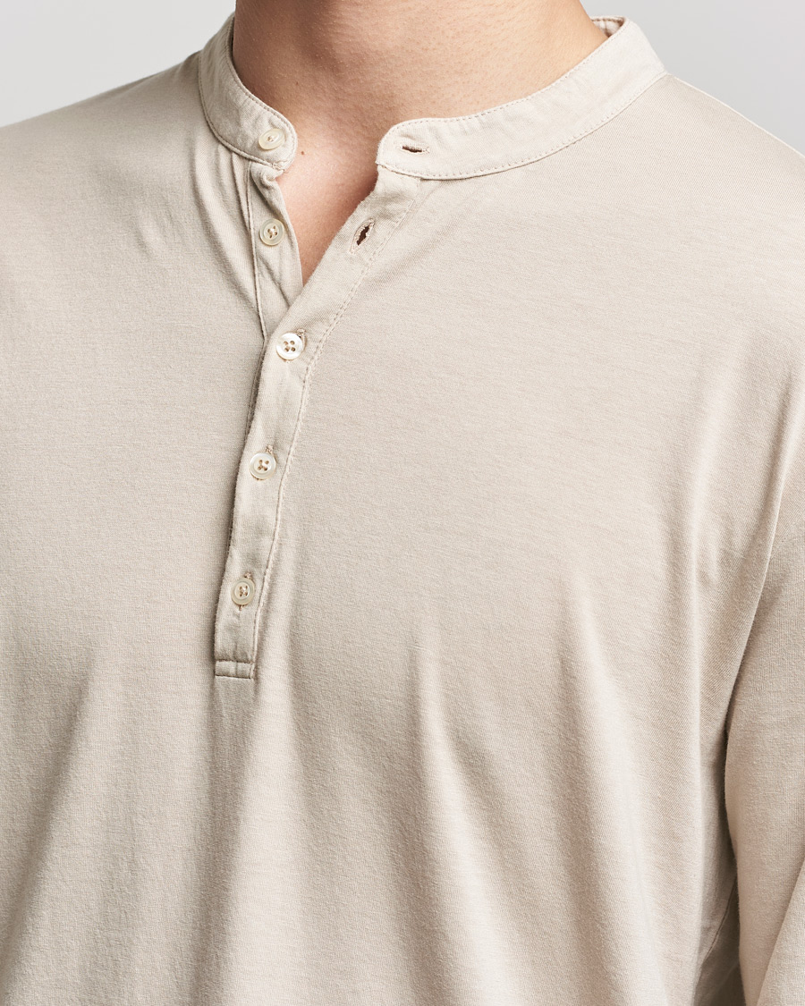 Herr | Tröjor | Massimo Alba | Hawai Cotton/Cashmere Henley Chalk