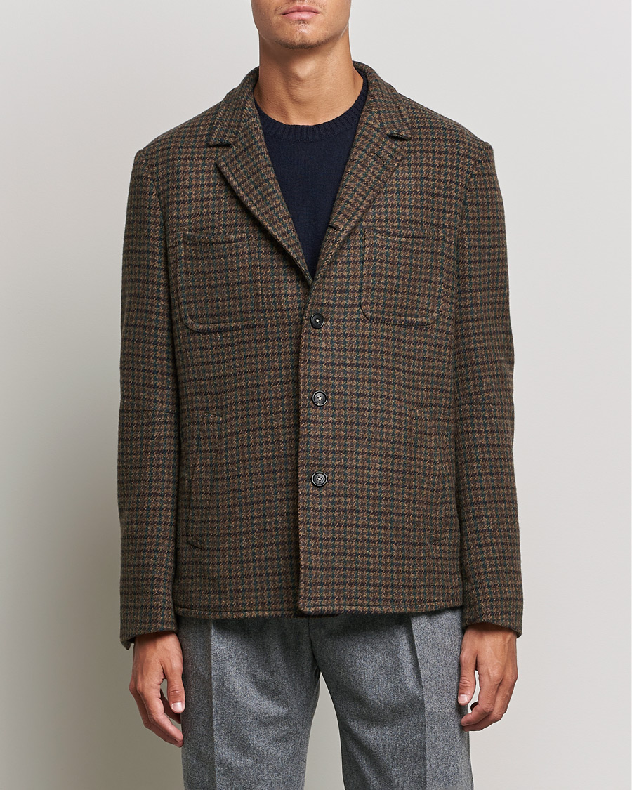 Herr | Lojalitetserbjudande | Massimo Alba | Soft Tweed Jacket Bosco Check