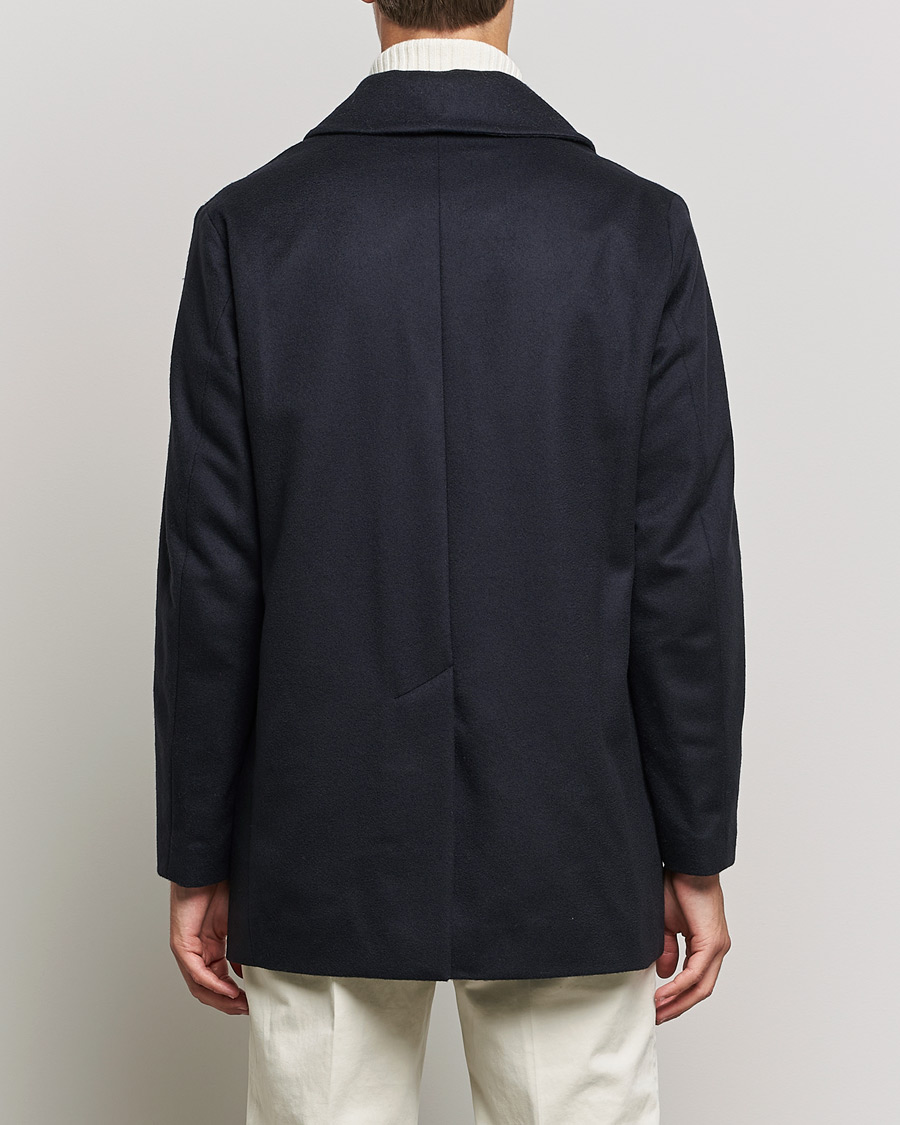Herr | Jackor | Mackintosh | Dalton Wool/Cashmere Peacoat Navy