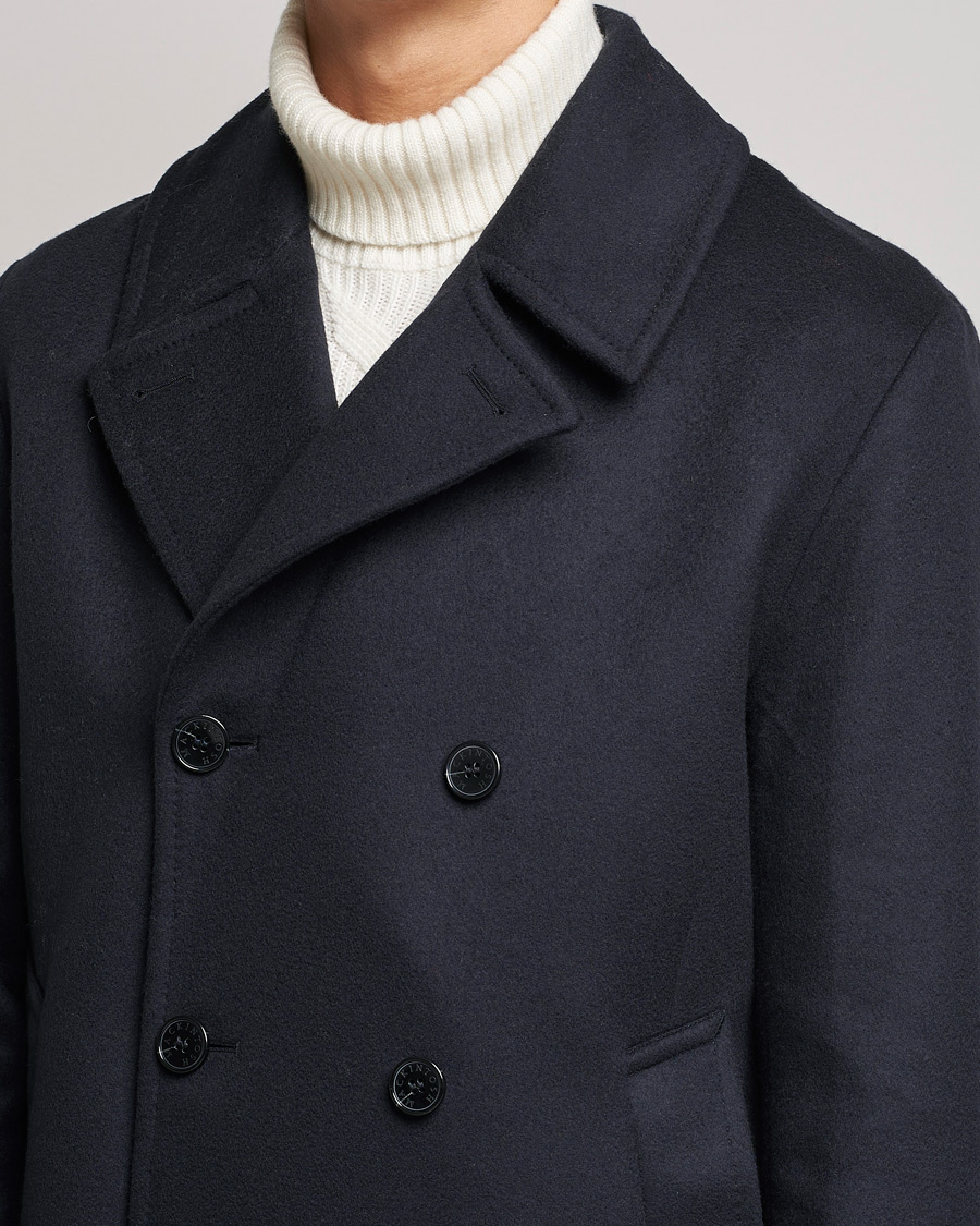 Herr | Jackor | Mackintosh | Dalton Wool/Cashmere Peacoat Navy
