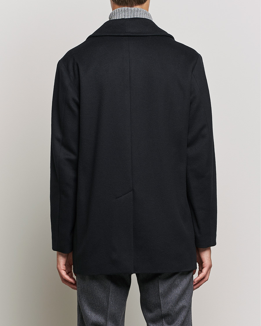 Herr | Jackor | Mackintosh | Dalton Wool/Cashmere Peacoat Black
