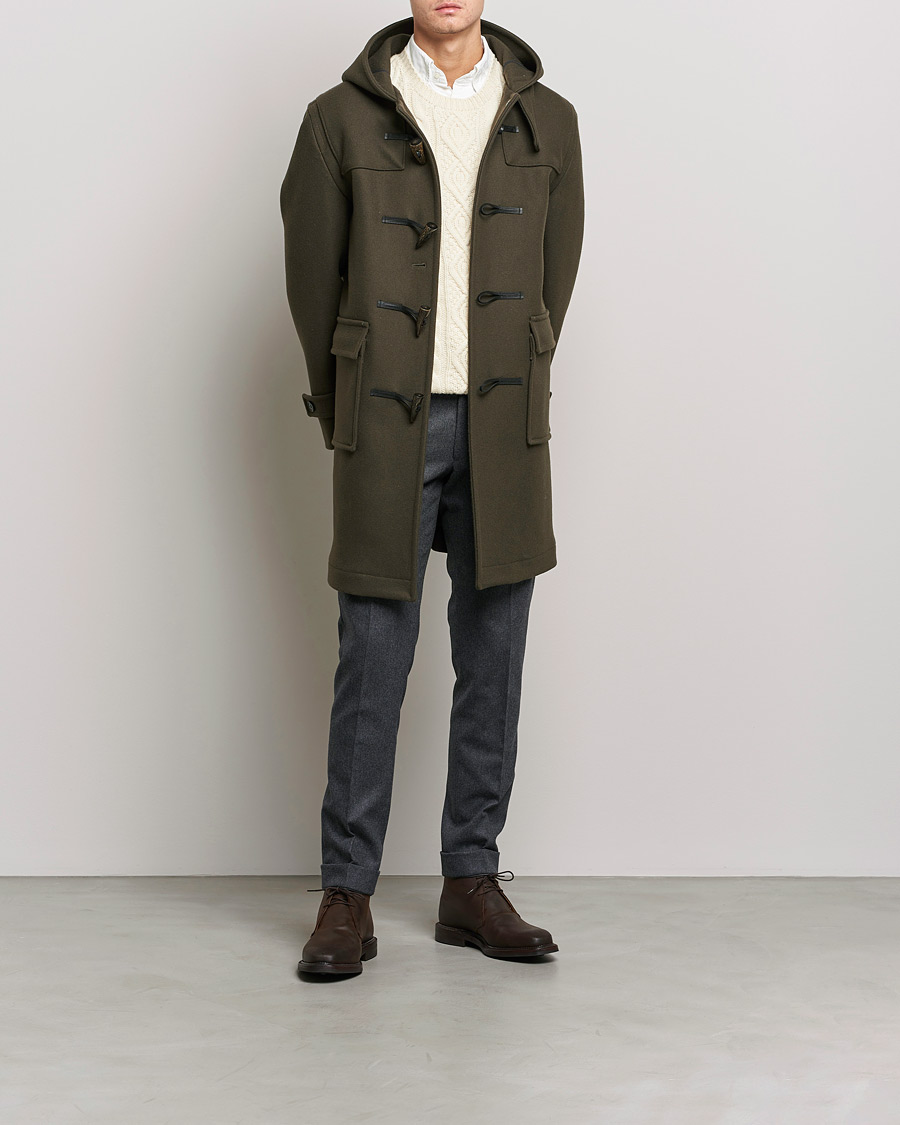 Herr | Jackor | Mackintosh | Weir Duffle Coat Dark Olive